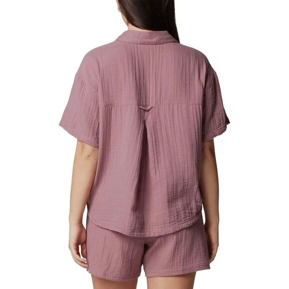 Columbia Mauve  Holly Hideaway Short Sleeve Shirt - Picture 3 of 6